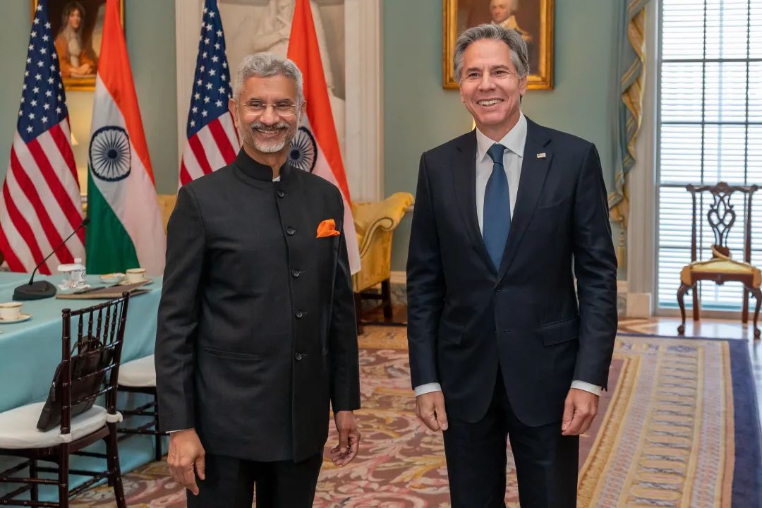 9月28日，印度外长苏杰生会见美国国务卿布林肯。