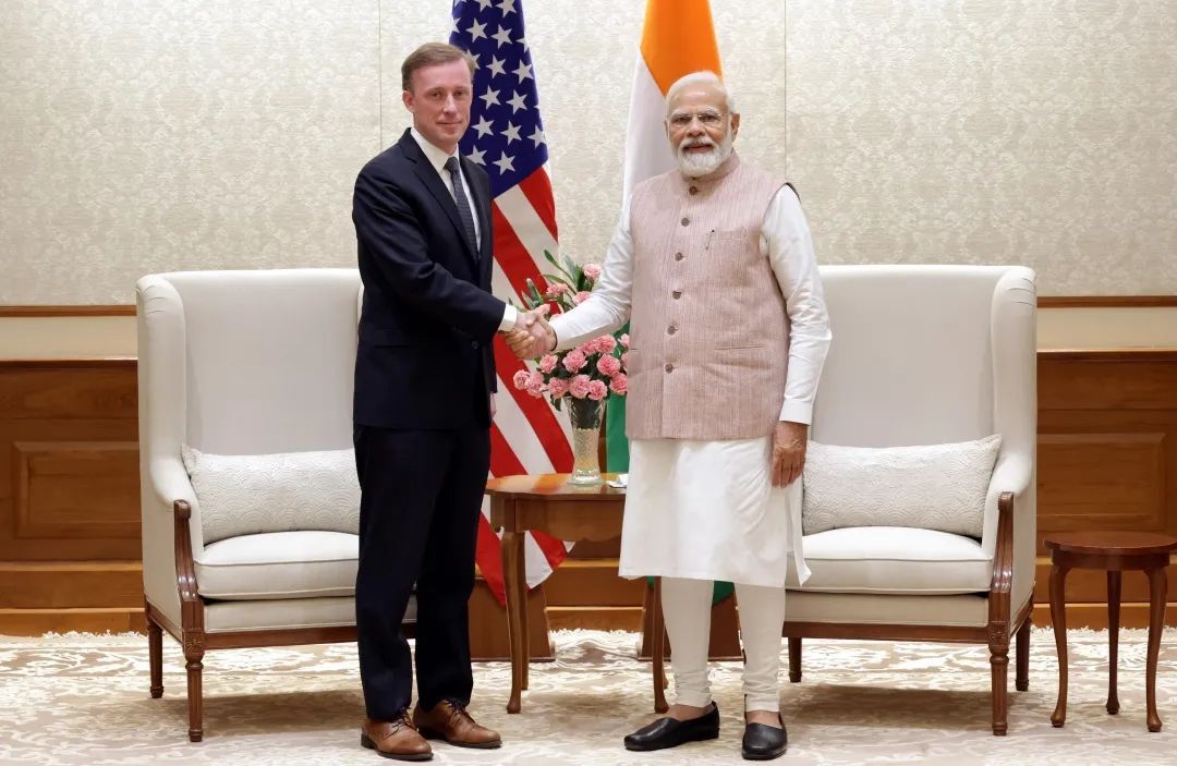 6月13日，印度总理莫迪会见美国国家安全顾问沙利文。