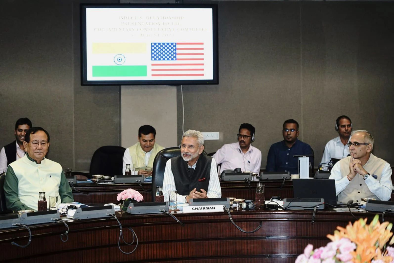 8月5日，印度外长苏杰生审议印美关系的最新进展。