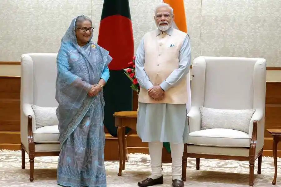 2023年9月8日，孟加拉国总理哈西娜与印度总理莫迪举行会晤。
